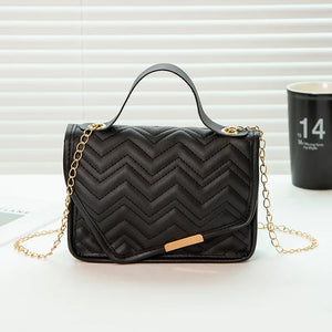 Women’s Luxury Messenger Bag – Embroidered Crossbody Handbag with Chain Strap