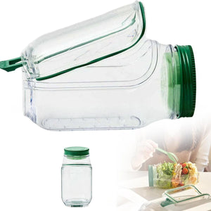 Salad Container Pod – Portable Leakproof Lunch Box with Vertical Layering for Fresh Salads