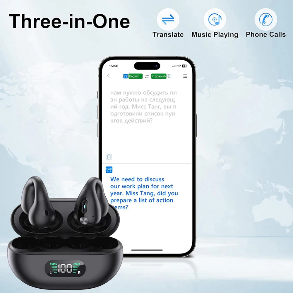 Smart AI Language Translation Earbuds