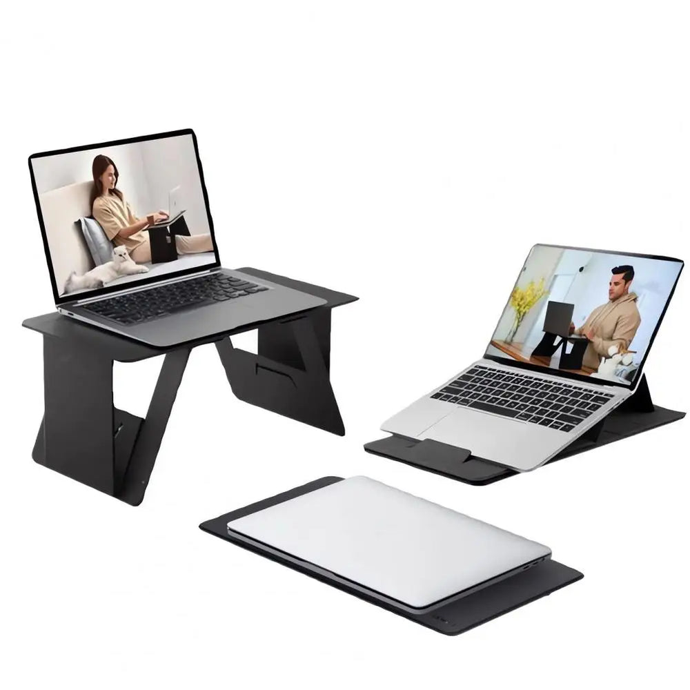 Easy to Store Laptop Stand Adjustable Foldable Laptop Stand for Space-Saving Computer Support Home Bedroom Small Desk for Office