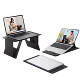Easy to Store Laptop Stand Adjustable Foldable Laptop Stand for Space-Saving Computer Support Home Bedroom Small Desk for Office