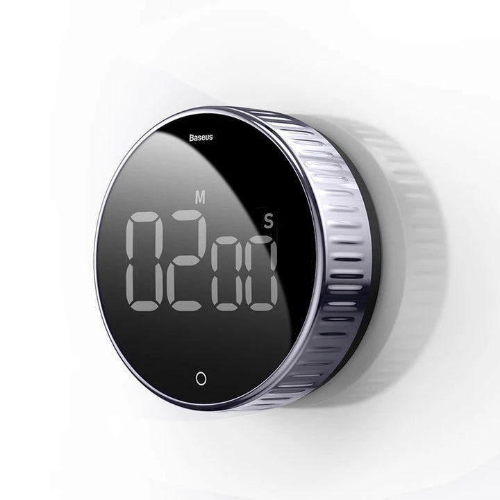 Magnetic Kitchen Timer Rotation Countdown Digital Timer Alarm Cooking Timer Clock Study Baking Reminder Stopwatch Clock