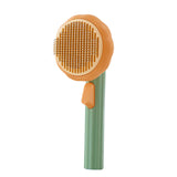 Pumpkin Cat Grooming Brush – Self-Cleaning Comb for Pets, Removes Loose Hair, Undercoat & Tangles