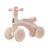 Anti-Tip Baby Balance Bike – 4-Wheel Silent Glider Walker for Toddlers Ages 1–3, Indoor & Outdoor