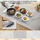 Food Warming Mat - Electric Warming Tray with 6 Temperature Settings and 6 Hours Timer, Full Surface Graphene Heating Food Warmer, Premium Rollable Heating Tray for Gatherings, Parties, Grey