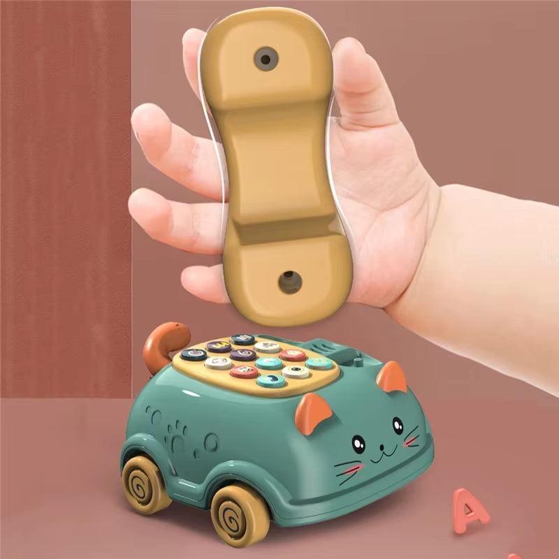 Baby 3-in-1 Musical Phone Toy – Interactive Toddler Learning & Montessori Gift