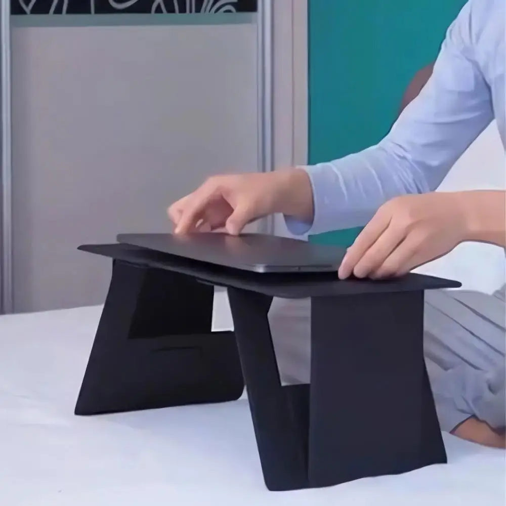 Easy to Store Laptop Stand Adjustable Foldable Laptop Stand for Space-Saving Computer Support Home Bedroom Small Desk for Office