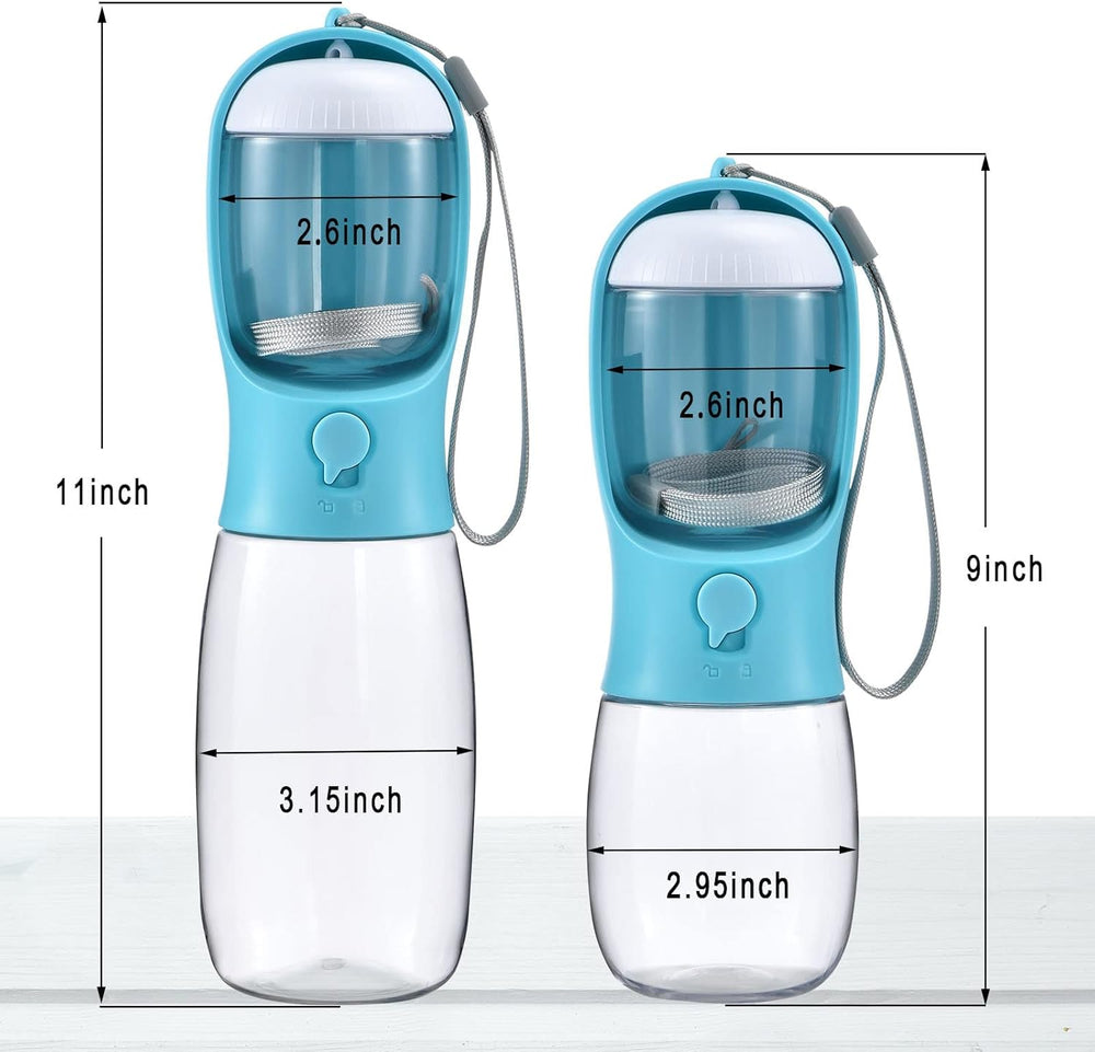 Dog Water Bottle (Blue, 300ML)