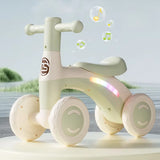 Anti-Tip Baby Balance Bike – 4-Wheel Silent Glider Walker for Toddlers Ages 1–3, Indoor & Outdoor