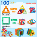 Magnetic Building Blocks for Children'S Toys, Puzzle Learning, Birthday and Christmas Gifts