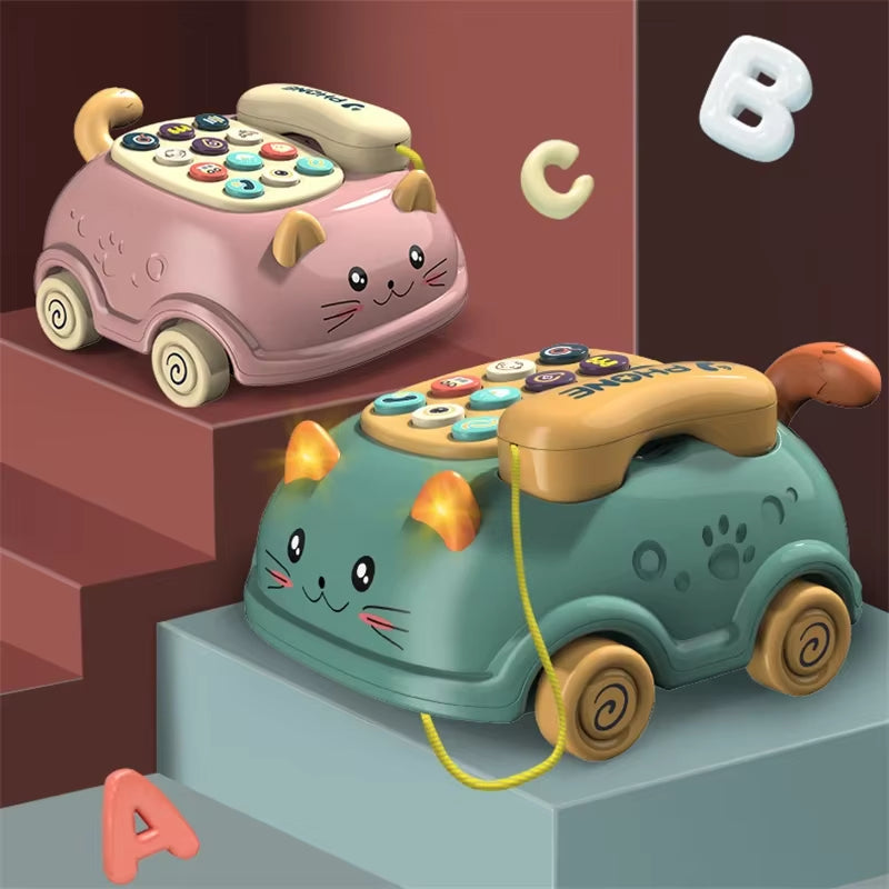 Baby 3-in-1 Musical Phone Toy – Interactive Toddler Learning & Montessori Gift