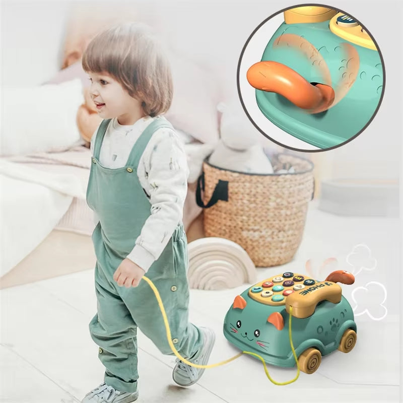 Baby 3-in-1 Musical Phone Toy – Interactive Toddler Learning & Montessori Gift