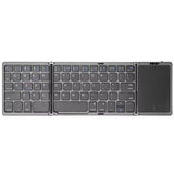 3Folding Keyboard Mini Wireless Keyboard Foldable Dual Bluetooth Keyboard with Touchpad for Windows Android IOS Ipad Phone