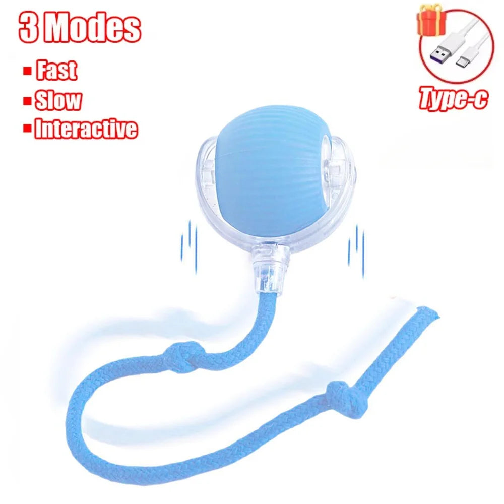Rechargeable Cat Interactive Ball – Automatic Rolling Toy with Tail, Intelligent Mouse Simulation for Cats