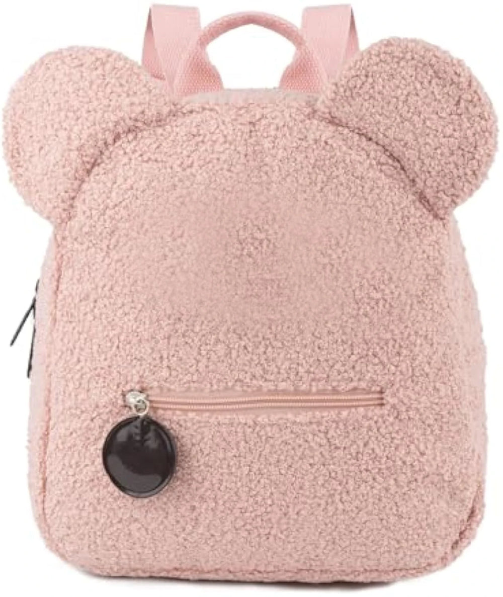 Plush Teddy Bear Kids Backpack – Cute Cartoon Small Bear Ear Bag, Gift for Children