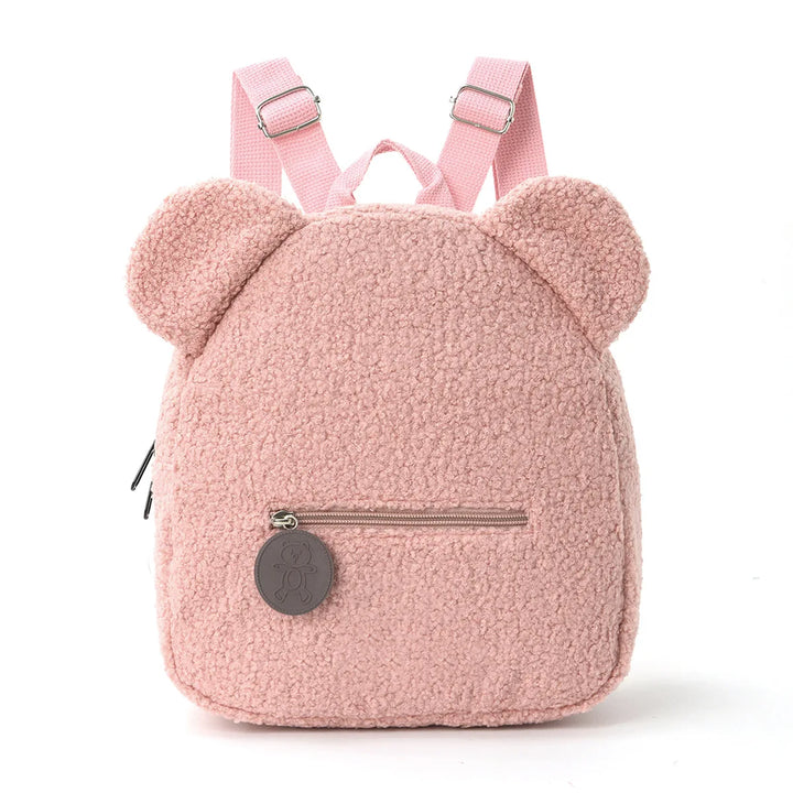 Plush Teddy Bear Kids Backpack – Cute Cartoon Small Bear Ear Bag, Gift for Children