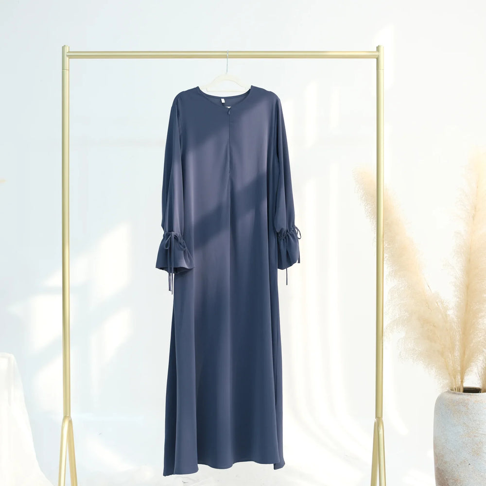 Muslim Women’s Modest Dress – Elegant Dubai Plain Abaya, Islamic Clothing, Loose Solid Turkey Robe