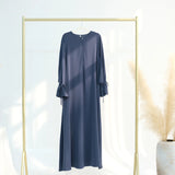 Muslim Women’s Modest Dress – Elegant Dubai Plain Abaya, Islamic Clothing, Loose Solid Turkey Robe