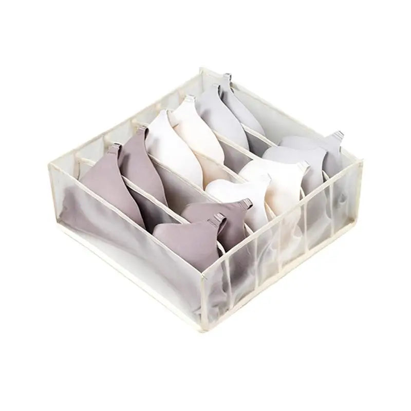 7-Grid Closet Organizer Box – Drawer Storage for Jeans, Socks & Pants