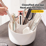 360° Rotating Makeup Organizer – Desktop Holder for Brushes, Lipstick & Jewelry