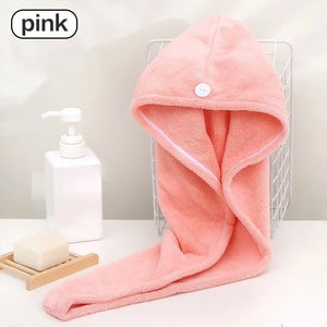 Microfiber Hair Towel Wrap – Super Absorbent Quick-Dry Hair Turban