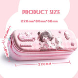 Multifunctional 3D Pencil Case Double Layer Pen Box Waterproof  Pen Bag Gift