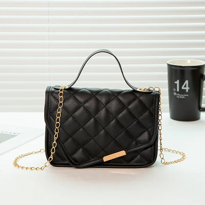 Women’s Luxury Messenger Bag – Embroidered Crossbody Handbag with Chain Strap