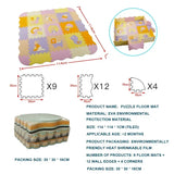 EVA Foam Baby Play Mat with Fence – Thick Puzzle Floor Mat for Kids & Toddlers