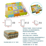 EVA Foam Baby Play Mat with Fence – Thick Puzzle Floor Mat for Kids & Toddlers