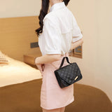 Women’s Luxury Messenger Bag – Embroidered Crossbody Handbag with Chain Strap