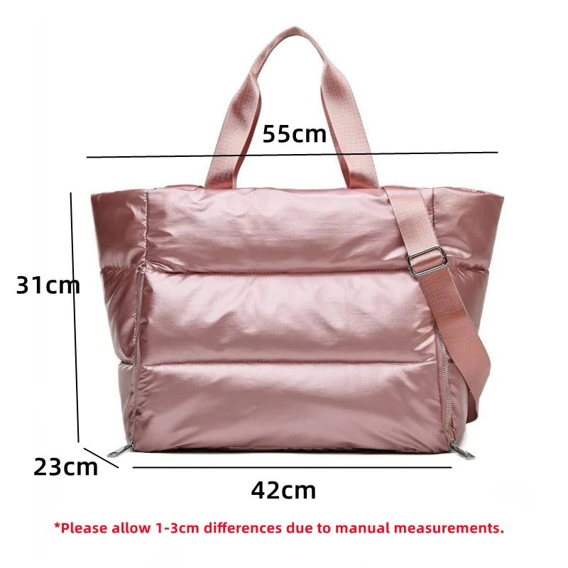 Women’s Yoga Mat Gym Bag – Large Capacity Fitness Tote, Travel Shoulder Bag with Zipper.