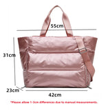 Women’s Yoga Mat Gym Bag – Large Capacity Fitness Tote, Travel Shoulder Bag with Zipper.