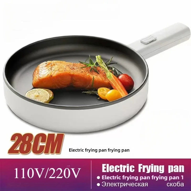 Electric Cooking Pot – Mini Frying Pan & Portable Hotpot, 110V/220V Household Cooker