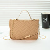 Women’s Luxury Messenger Bag – Embroidered Crossbody Handbag with Chain Strap