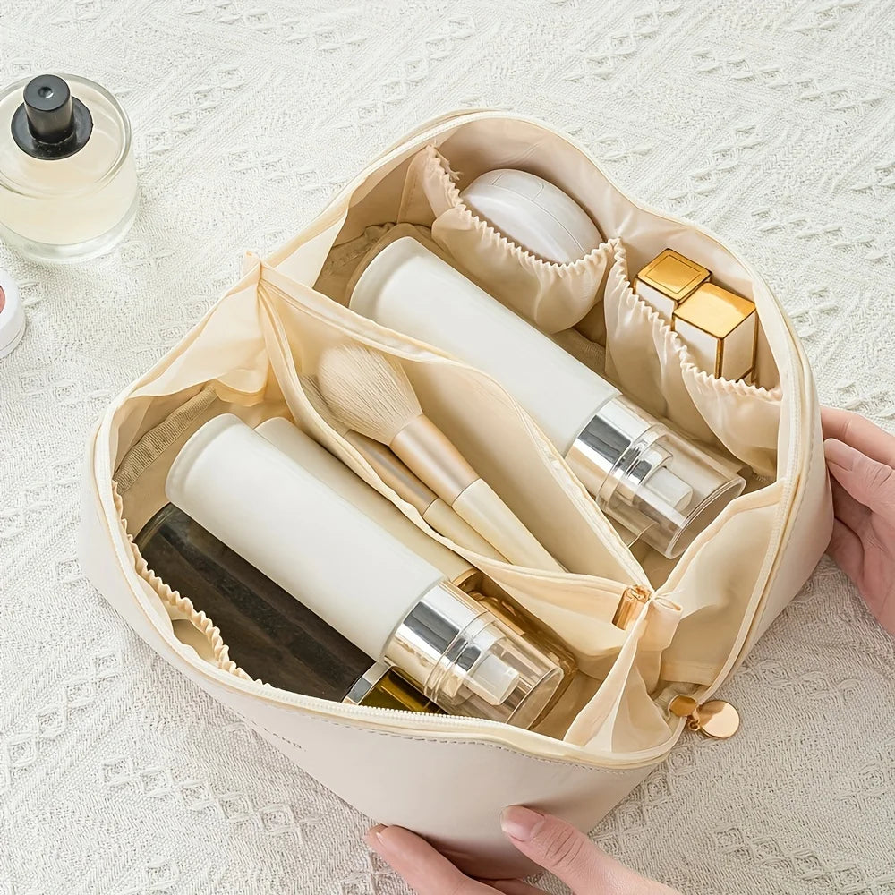Women’s Makeup Organizer Bag – Luxury Travel Cosmetic Case with Zipper