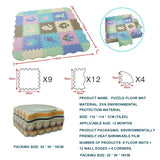 EVA Foam Baby Play Mat with Fence – Thick Puzzle Floor Mat for Kids & Toddlers
