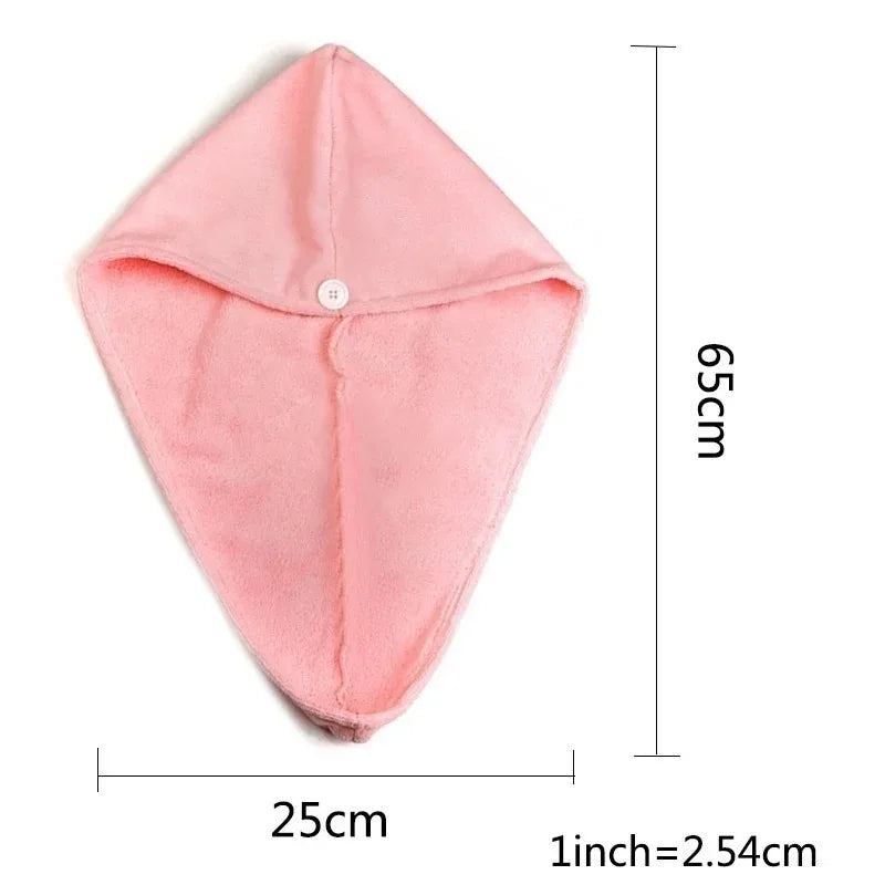 Microfiber Hair Towel Wrap – Super Absorbent Quick-Dry Hair Turban