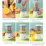 Wireless Juicer Automatic Orange Lemon Juicer USB Charge Juice Separator Portable Fruit Extractor Squeezer Pressure Juicers