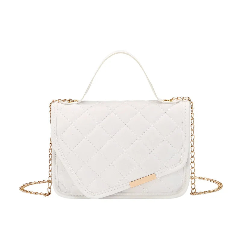 Women’s Luxury Messenger Bag – Embroidered Crossbody Handbag with Chain Strap