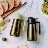 2-in-1 Oil Bottle – Dual-Function Olive Oil Sprayer & Pour Dispenser, Light-Blocking Design.