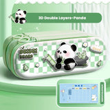 Multifunctional 3D Pencil Case Double Layer Pen Box Waterproof  Pen Bag Gift
