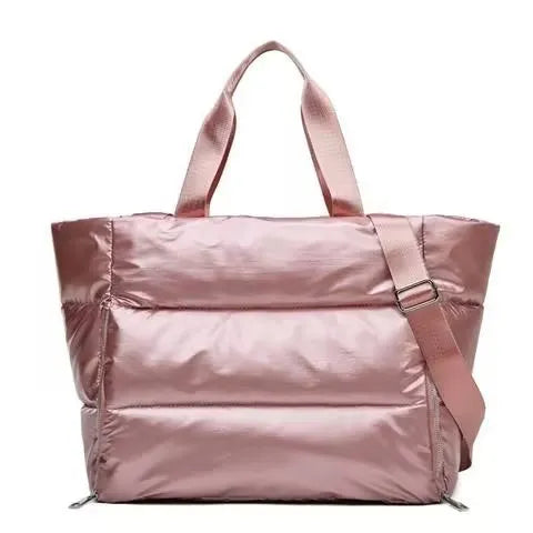 Women’s Yoga Mat Gym Bag – Large Capacity Fitness Tote, Travel Shoulder Bag with Zipper.