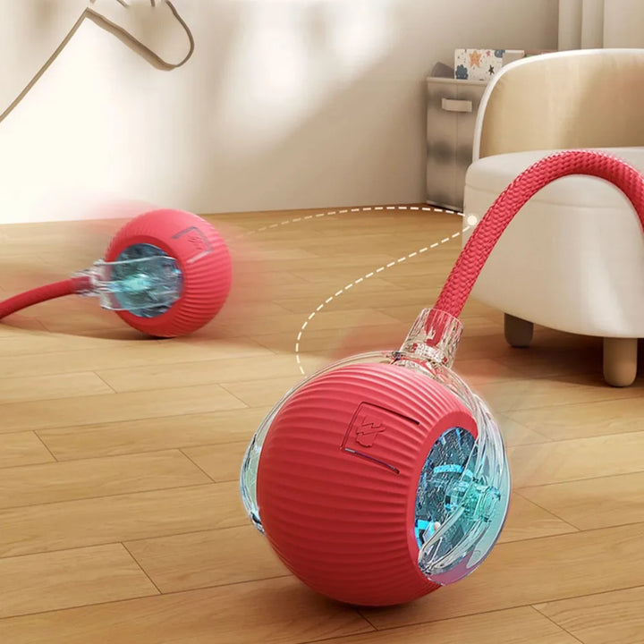 Rechargeable Cat Interactive Ball – Automatic Rolling Toy with Tail, Intelligent Mouse Simulation for Cats
