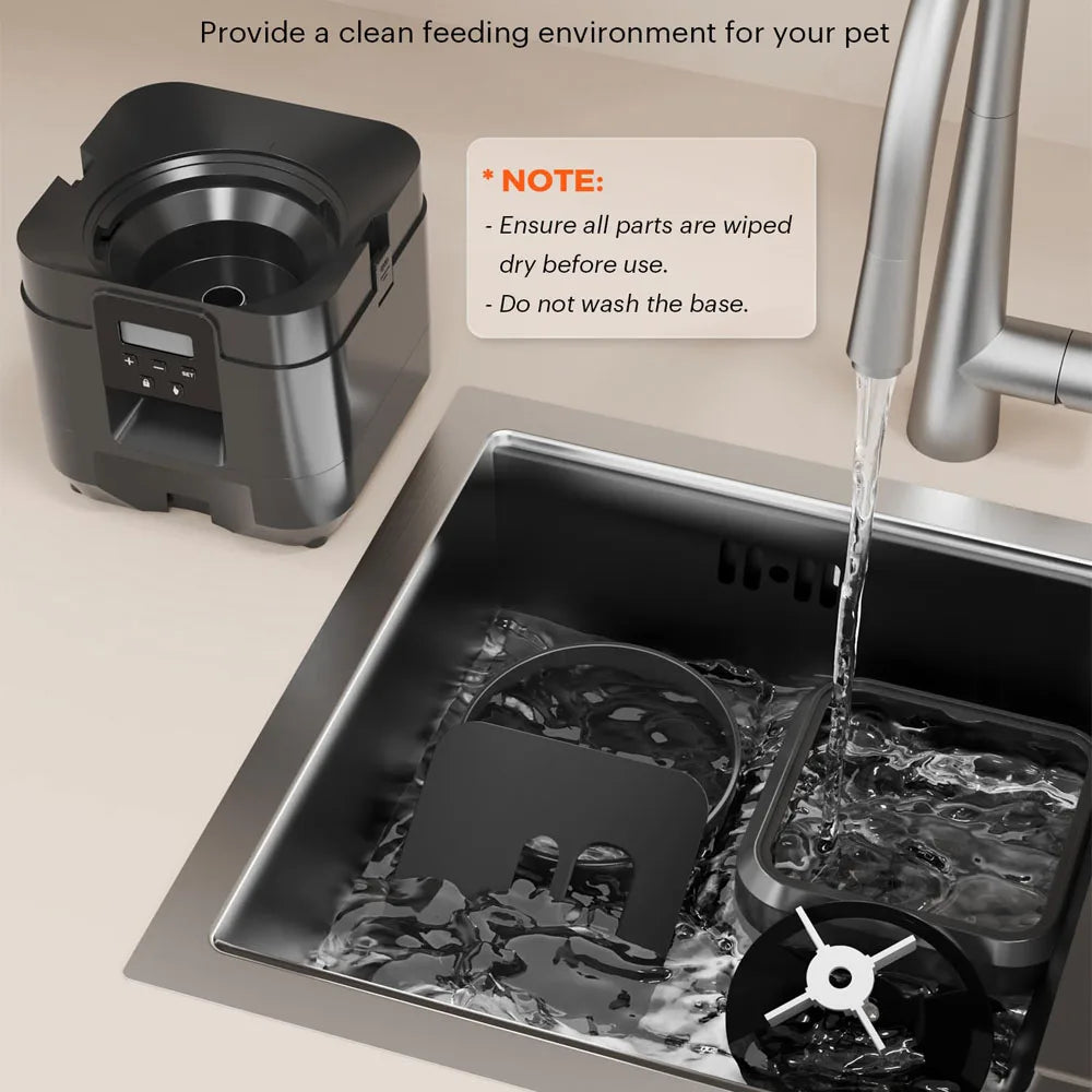 "Smart Automatic Pet Feeder – Timed Cat & Dog Food Dispenser with Slow Feed Bowl"