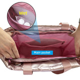 Women’s Yoga Mat Gym Bag – Large Capacity Fitness Tote, Travel Shoulder Bag with Zipper.