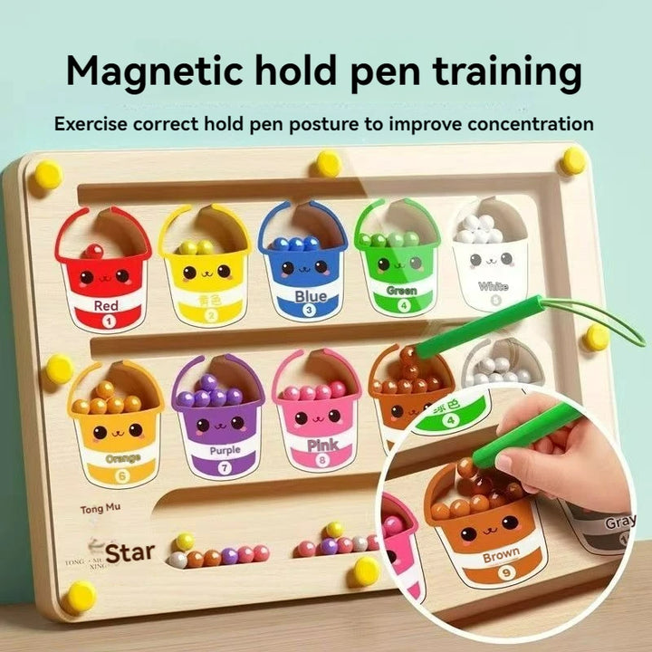 Children’s Magnetic Maze Walking Ball – Early Education Puzzle for Toddlers, Concentration & Logic Training Ages 3+