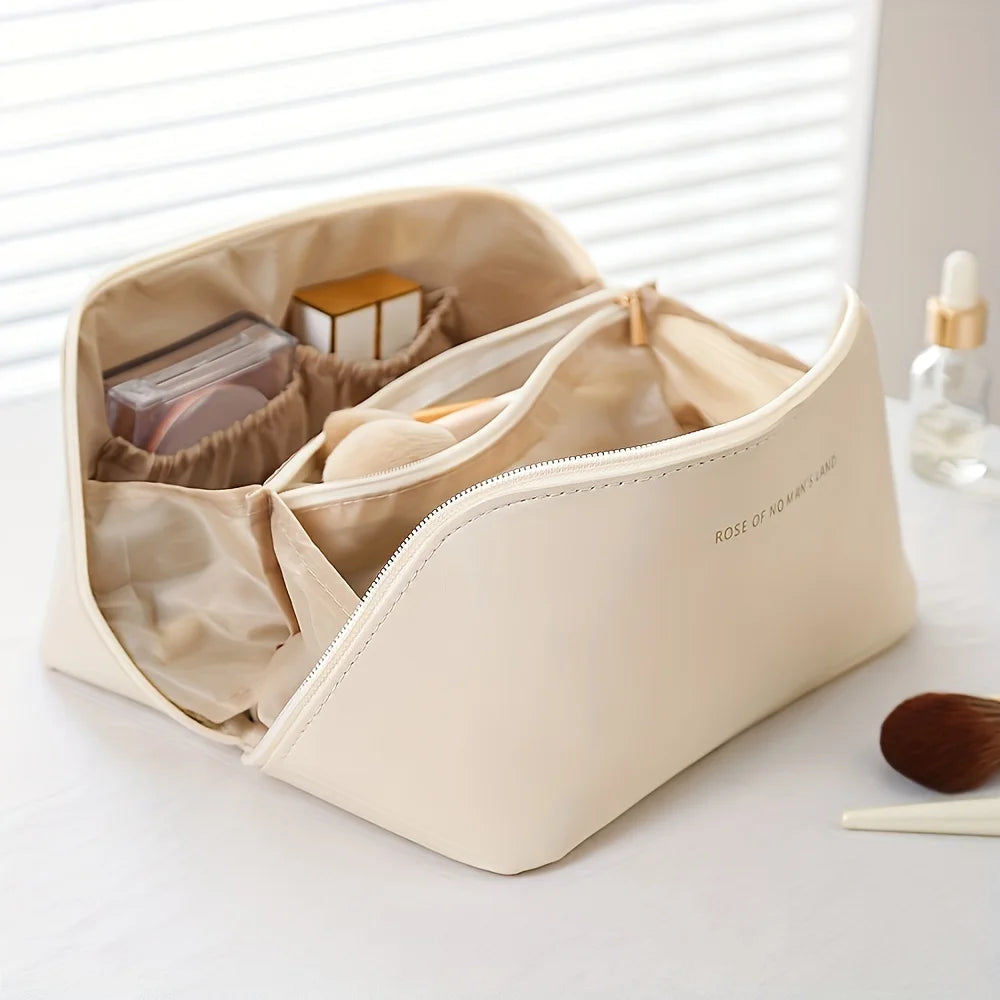 Women’s Makeup Organizer Bag – Luxury Travel Cosmetic Case with Zipper