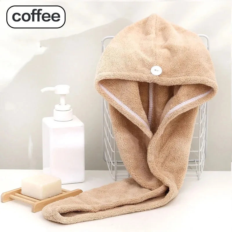 Microfiber Hair Towel Wrap – Super Absorbent Quick-Dry Hair Turban