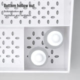 White Plastic Makeup Organizer – Drawer Storage Box for Cosmetics & Skincare