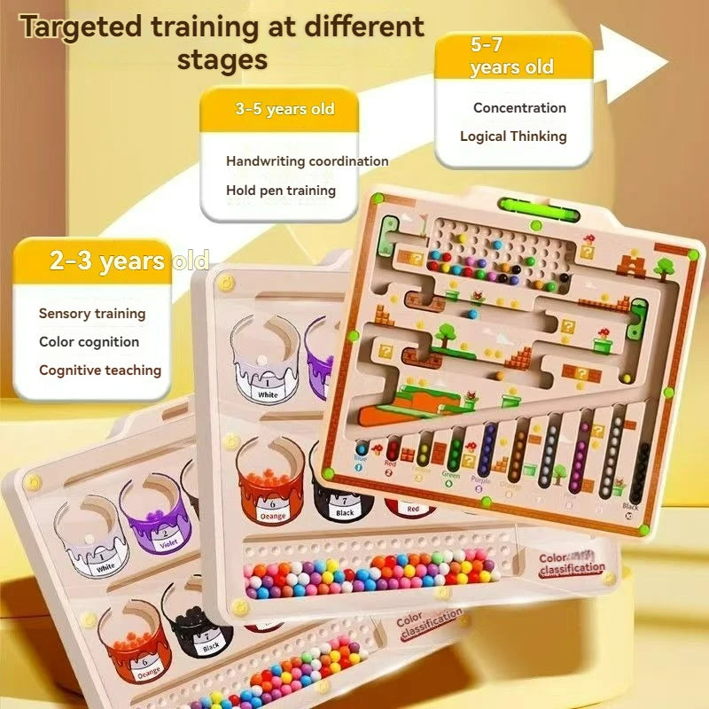 Children’s Magnetic Maze Walking Ball – Early Education Puzzle for Toddlers, Concentration & Logic Training Ages 3+